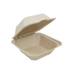 Plato hamburger 6x6 compostable